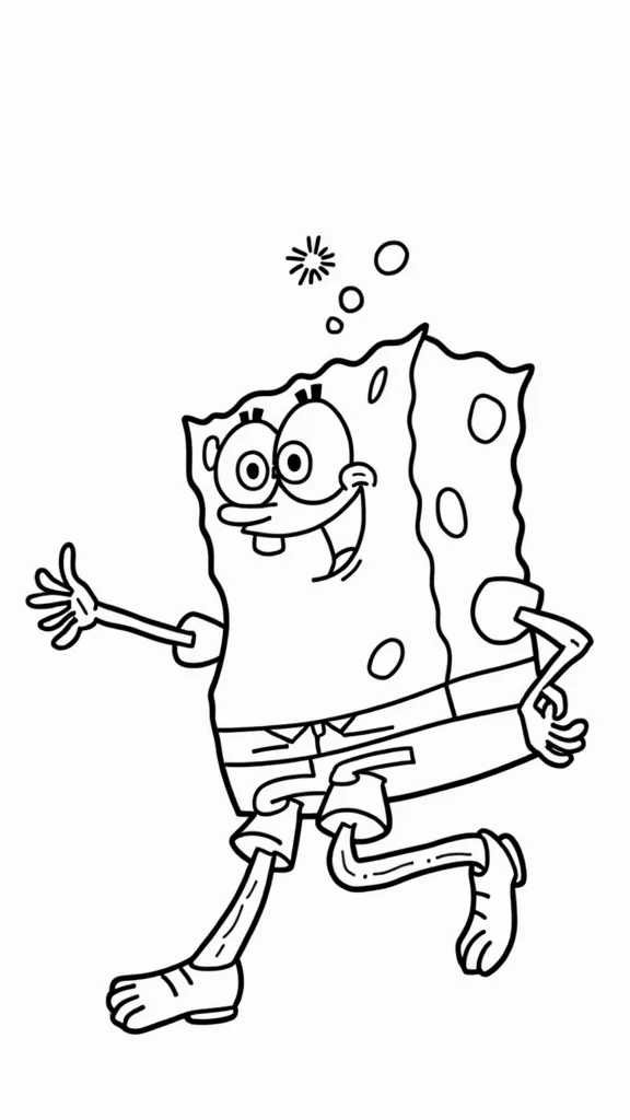 spongebob free printable coloring pages